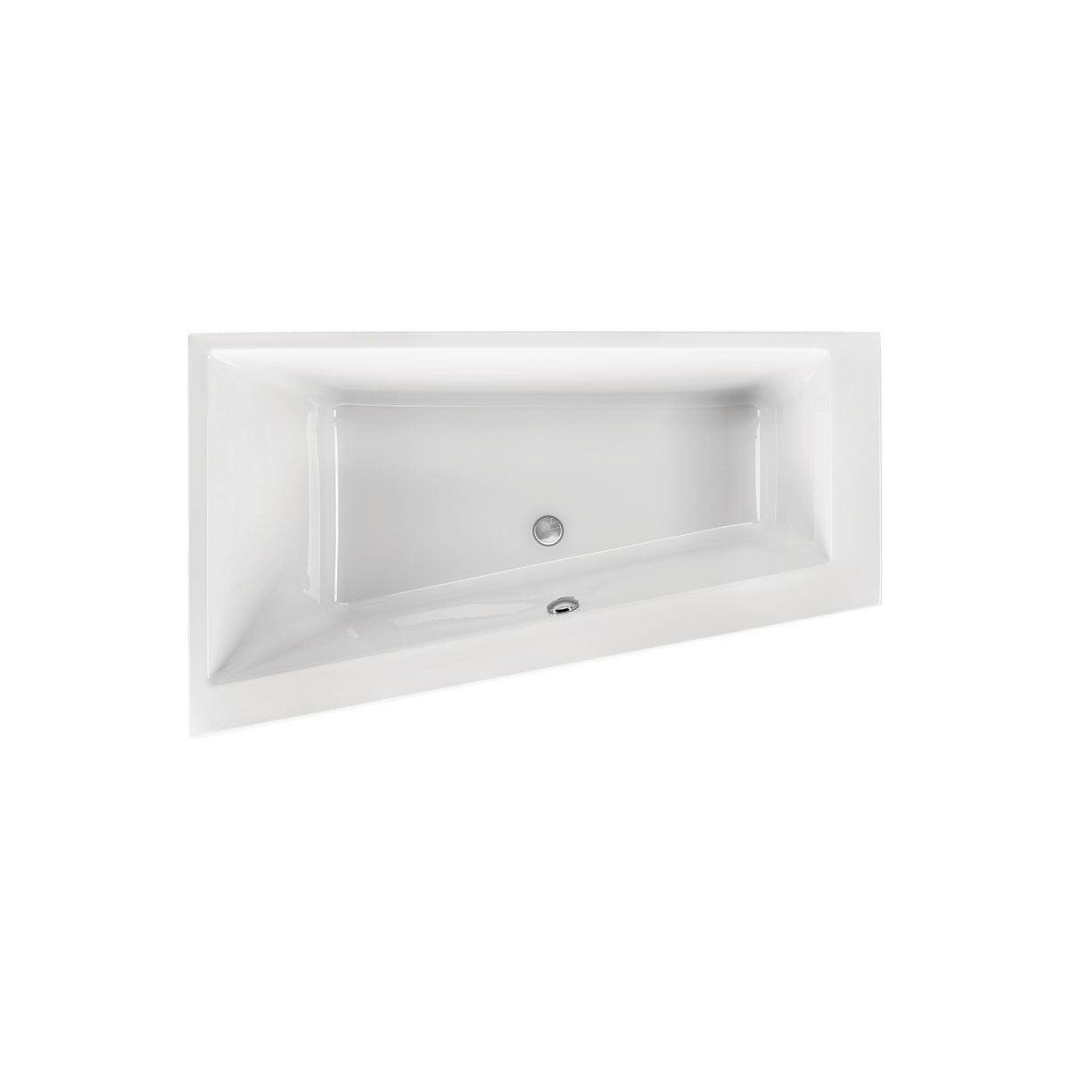 Raumsparwanne Malibu Top, 170 x 100 x 46,5 cm,...