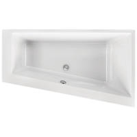 Raumsparwanne Malibu Top, 170 x 100 x 46,5 cm, weiß Ausführung rechts