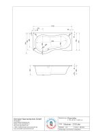 Kombibadewanne Flore, 170 x 90 x 42 cm, weiß, links