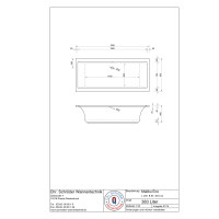 Rechteckwanne Malibu Eco, 200 x 90 x 46,5 cm, weiß