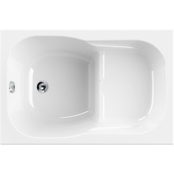 Sitzbadewanne Dobra, 105 x 70 x 42 cm, weiß