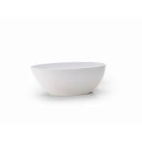 Freistehende Designbadewanne Golem E, 160,5 x 85 x 46 cm, weiß glanz  mit festintegrierter Schürze Überlaufdesign Slot