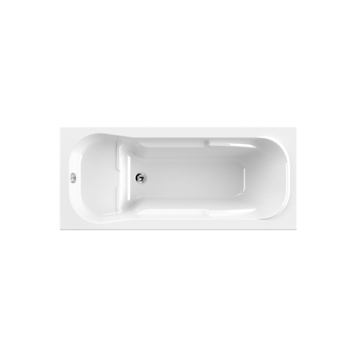Sitzbadewanne Sava S, 160 x 70 x 41 cm, wei&szlig;