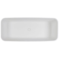 Freistehende Designbadewanne Golem OR, 160 x 75,5 x 56,5 cm, cremeweiß matt