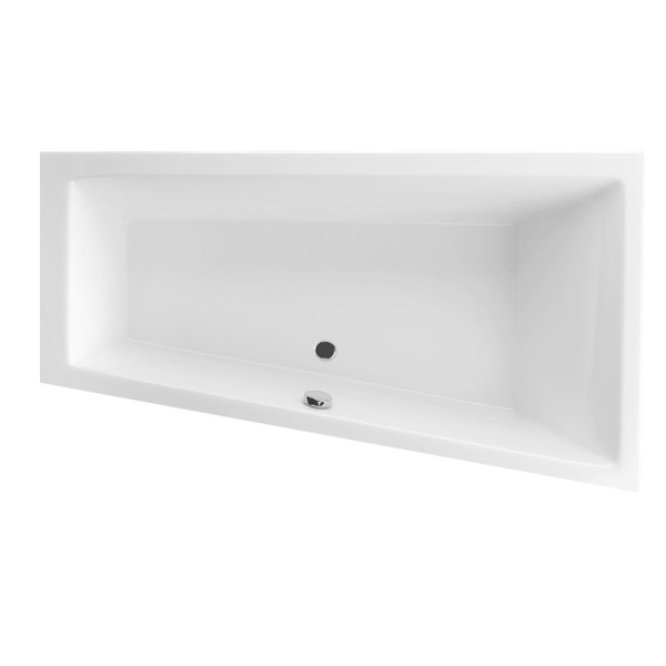 Raumsparwanne Malibu Top, 160 x 95 x 45 cm, weiß  Ausführung rechts