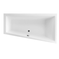 Raumsparwanne Malibu Top, 160 x 95 x 45 cm, weiß  Ausführung rechts