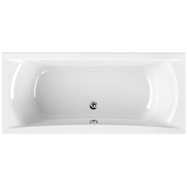 Rechteckbadewanne Trenntsee, 180 x 80 x 44 cm, weiß