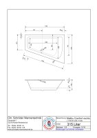 Raumsparwanne Malibu Comfort, 170 x 125 x 45 cm, weiß  Ausführung rechts