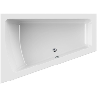 Raumsparwanne Malibu Comfort, 180 x 135 x 45 cm, weiß  Ausführung links