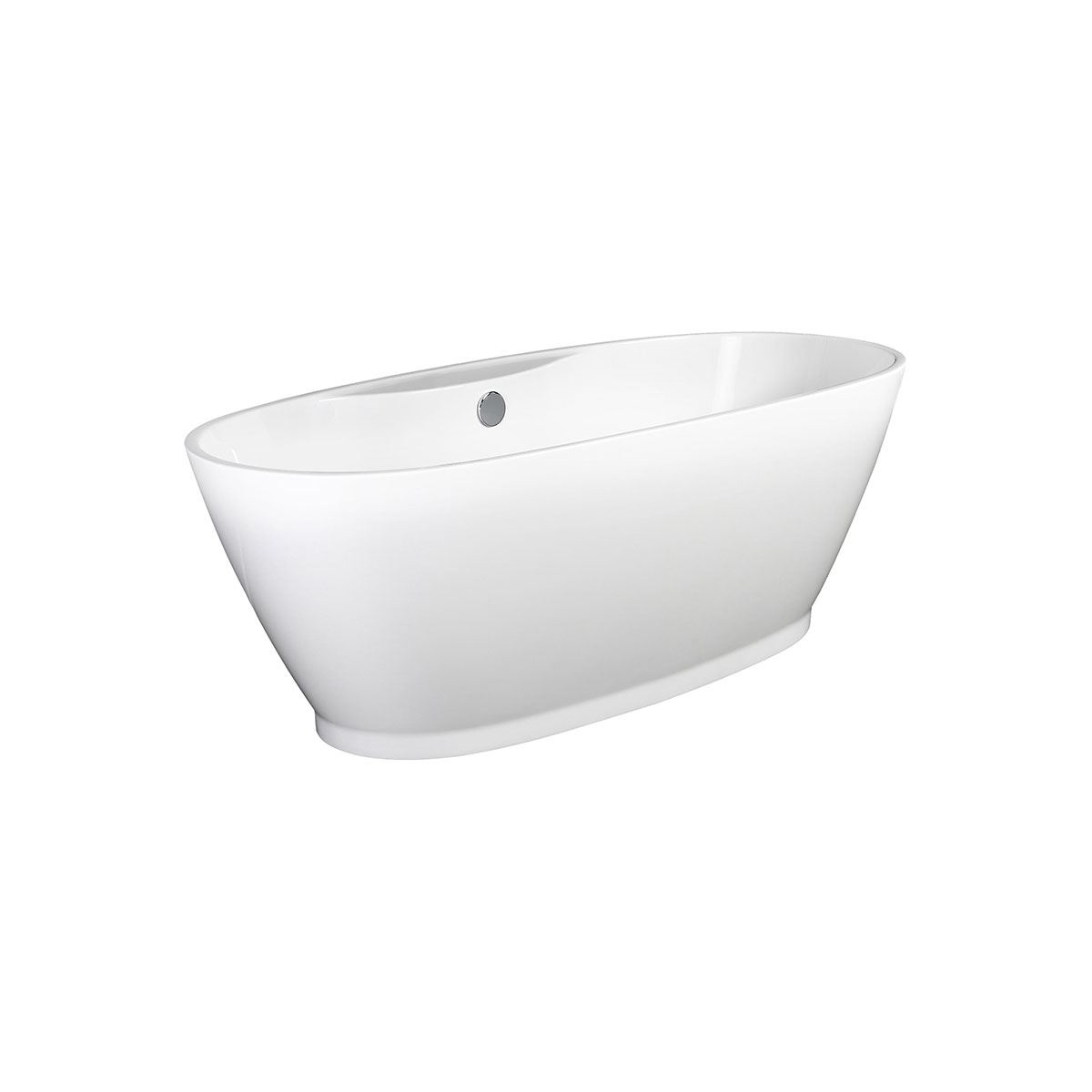 Freistehende Ovalbadewanne Amazonas, 179 x 83 x 60 cm,...