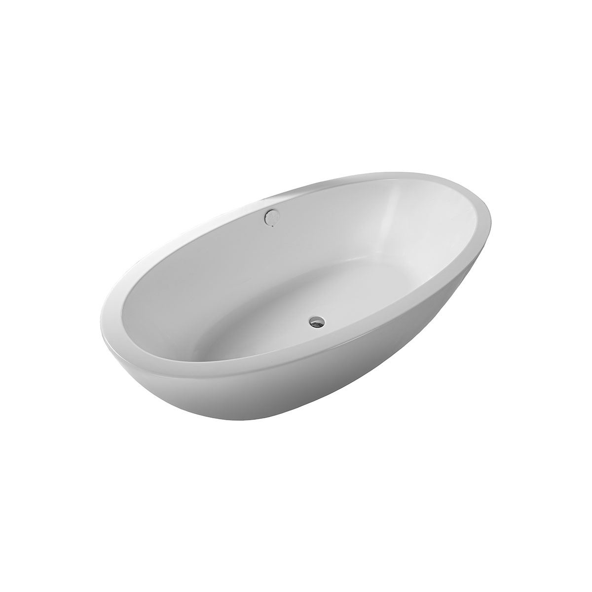 Freistehende Badewanne Britt, 190 x 94 x 60 cm, weiß  