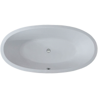 Freistehende Badewanne Britt, 190 x 94 x 60 cm, weiß  mit festintegrierter Schürze zur freistehenden Montage inkl. Fußgestell und Multiplex