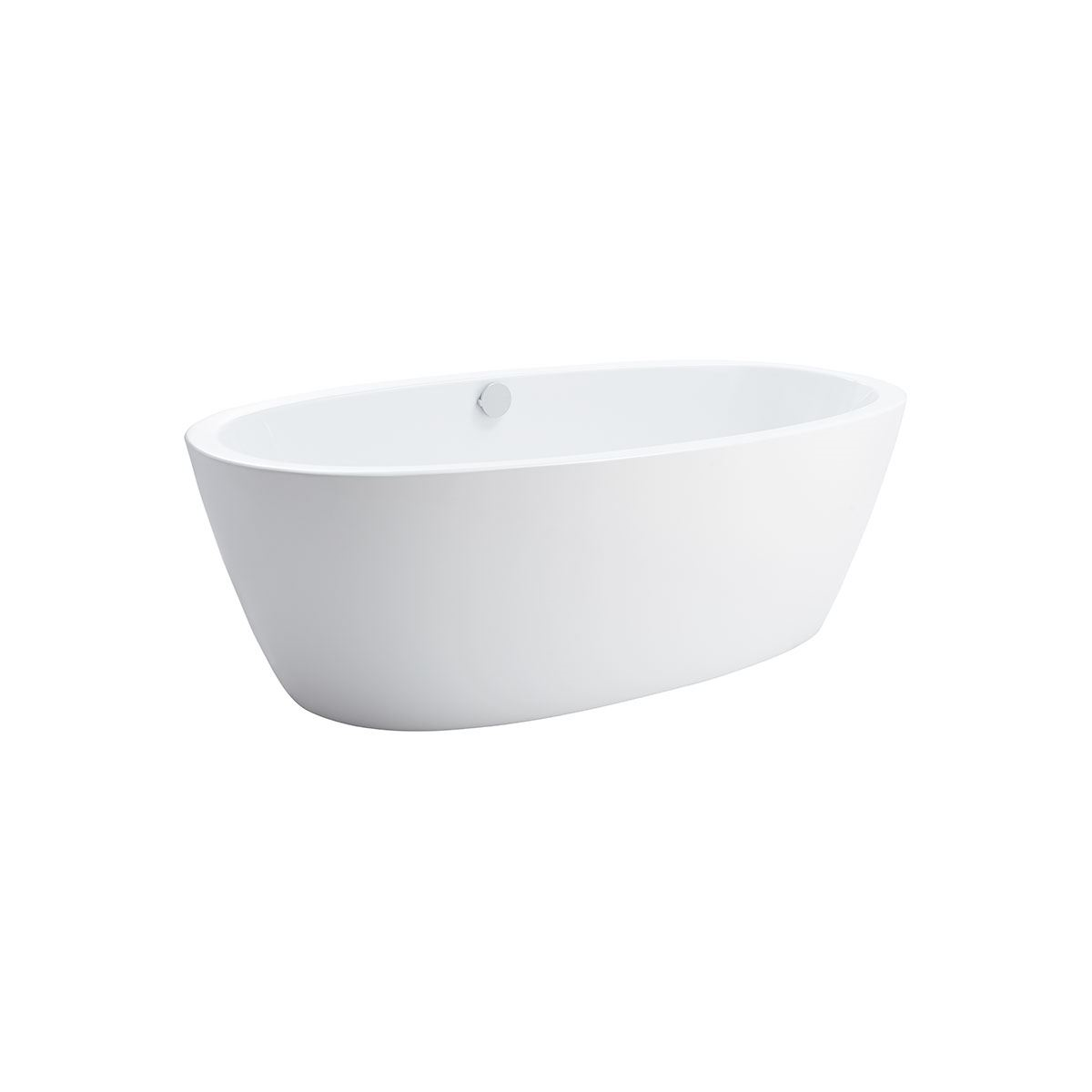 Freistehende Badewanne Britt, 180 x 87 x 58 cm, weiß  