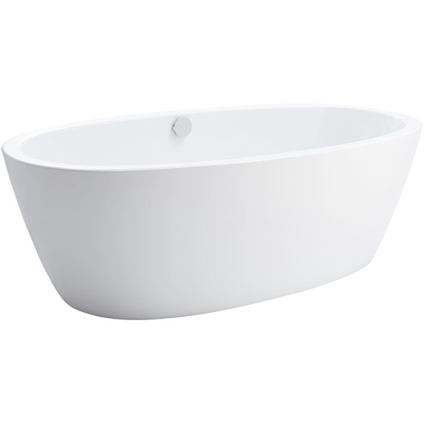 Freistehende Badewanne Britt, 180 x 87 x 58 cm, weiß  mit festintegrierter Schürze zur freistehenden Montage