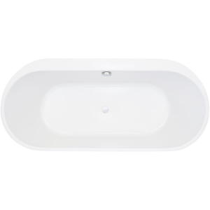 Freistehende Badewanne Themse Fine F, 180 x 80 x 60 cm, weiß  mit festintegrierter Schürze zur freistehenden Montage