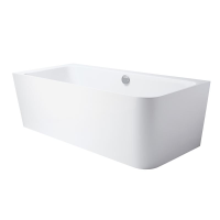 Vorwandwanne Tiber Fine VL, 180 x 80 x 60 cm, weiß Version links mit festintegrierter Schürze