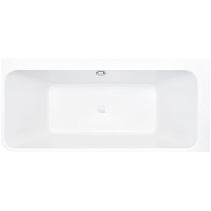 Vorwandwanne Tiber Fine VR, 180 x 80 x 60 cm, weiß Version rechts mit festintegrierter Schürze