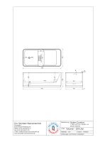 Freistehende Designwanne Golem Comfort, 160 x 73,5 x 59,5 cm, schneeweiß matt  mit festintegrierter Schürze Überlaufdesign Slot