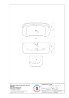 Freistehende Badewanne Ovalwanne Lutter, 170 x 84,5 x 65,5 cm, weiß  mit festintegrierter Schürze
