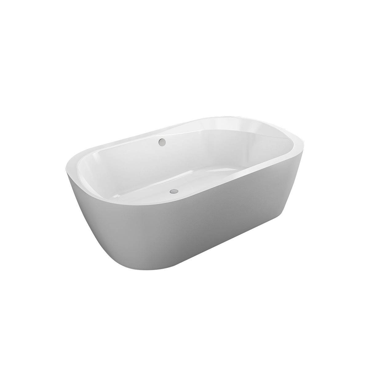 Freistehende Badewanne Ovalwanne Kupa O, 190 x 120 x 62,5...