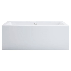 Freistehende Rechteckwanne Lupor, 170 x 75 x 66 cm, weiß  mit fugenloser Schürze