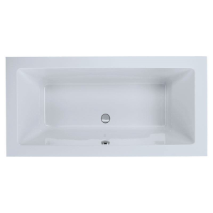 Vorwandbadewanne Lupor, 175 x 80 x 66 cm, weiß, links, mit fugenloser Schürze
