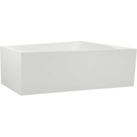 Raumsparwanne Malibu Comfort, 170 x 125 x 60 cm, weiß  Ausführung rechts mit fugenloser Schürze