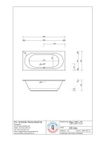 Rechteckbadewanne Maui, 180 x 80 x 44 cm, weiß