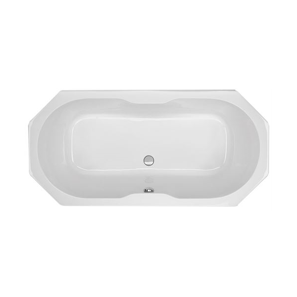 8-Eckwanne Nora, 185 x 90 x 49,5 cm, weiß