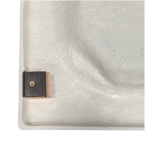 Viertelkreisduschwanne Tino R, 90 x 90 x 6,5 cm, weiß, R50