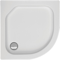 Viertelkreisduschwanne Tino R, 90 x 90 x 6,5 cm, weiß, R50