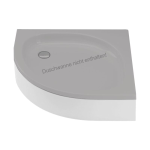 Schürze für Viertelkreisduschwanne Peso, 80 x 80 x 6,5 cm, weiß R55