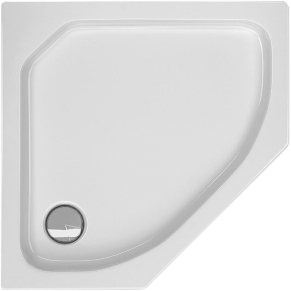 5-Eckduschwanne Varna F, 90 x 90 x 6,5 cm, weiß