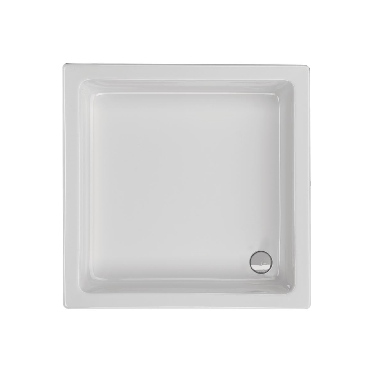 Viereckduschwanne Tino E, 70 x 70 x 7,5 cm, weiß