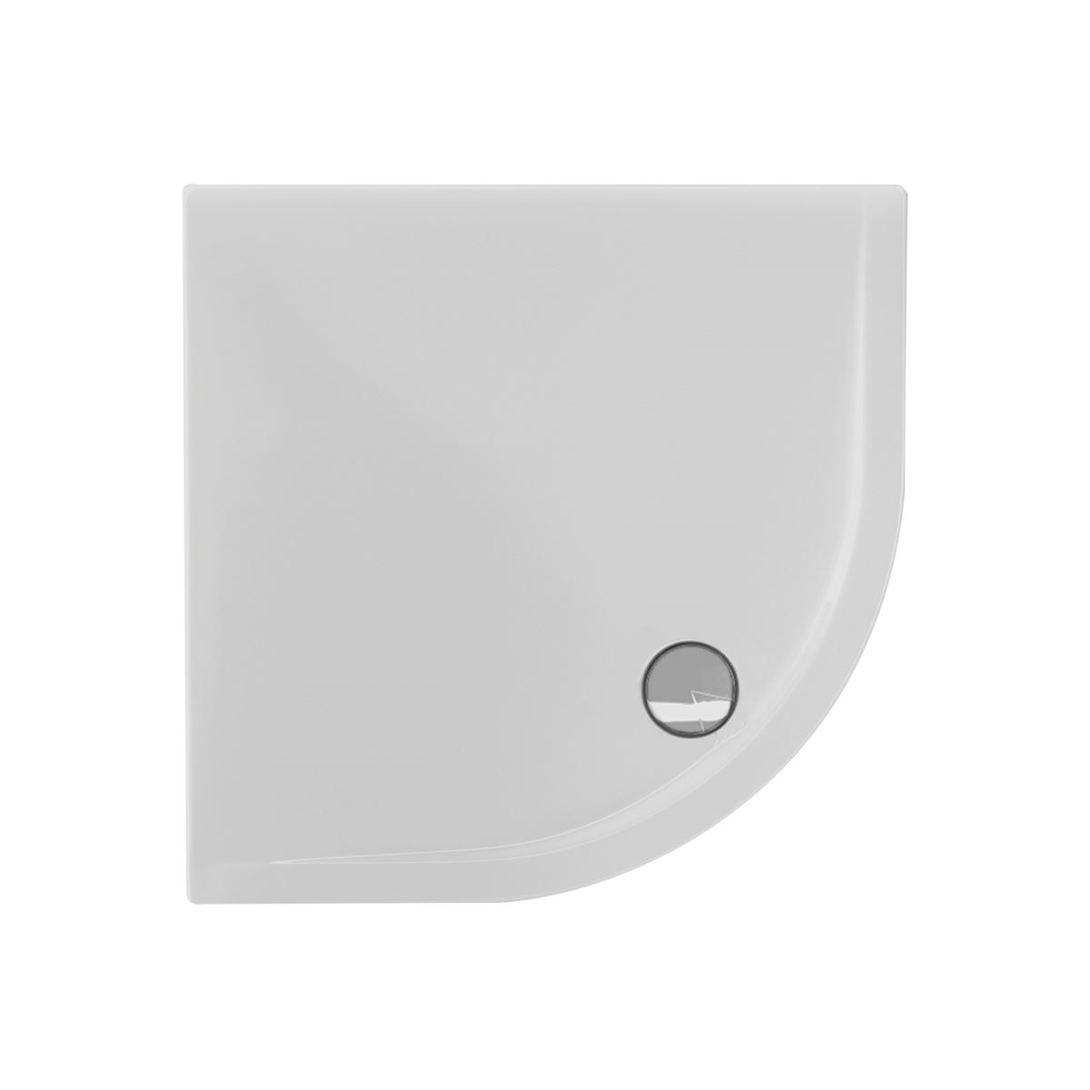 Viertelkreisduschwanne Adria R, 90 x 90 x 2,5 cm, weiß