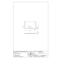 Rechteckduschwanne Arenal E, 120 x 70 x 2,5 cm, weiß inkl. CS-Finish-Dichtsystem