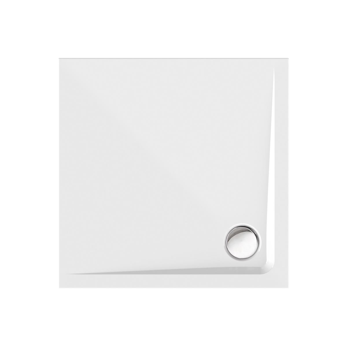 Viereckduschwanne Arenal E, 100 x 100 x 2,5 cm, weiß