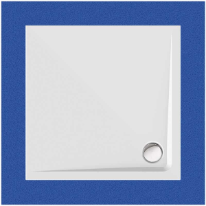Viereckduschwanne Arenal E, 100 x 100 x 2,5 cm, weiß, inkl. CS-Finish-Dichtsystem