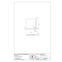 Viereckduschwanne Arenal E, 100 x 100 x 2,5 cm, weiß, inkl. CS-Finish-Dichtsystem