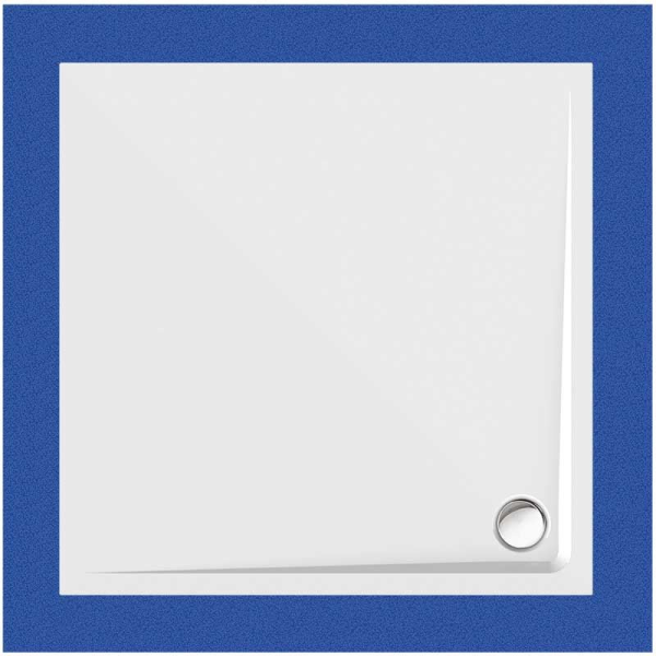 Viereckduschwanne Arenal E, 120 x 120 x 2,5 cm, weiß, inkl. CS-Finish-Dichtsystem