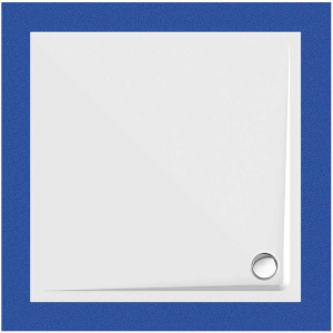 Viereckduschwanne Arenal E, 120 x 120 x 2,5 cm, weiß, inkl. CS-Finish-Dichtsystem