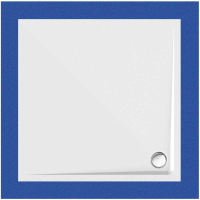 Viereckduschwanne Arenal E, 120 x 120 x 2,5 cm, weiß, inkl. CS-Finish-Dichtsystem