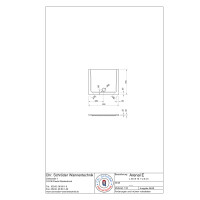 Rechteckduschwanne Arenal E, 90 x 75 x 2,5 cm, weiß, inkl. CS-Finish-Dichtsystem