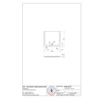 Rechteckduschwanne Arenal E, 100 x 90 x 2,5 cm, weiß, inkl. CS-Finish-Dichtsystem