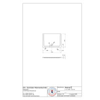 Rechteckduschwanne Arenal E, 110 x 80 x 2,5 cm, weiß