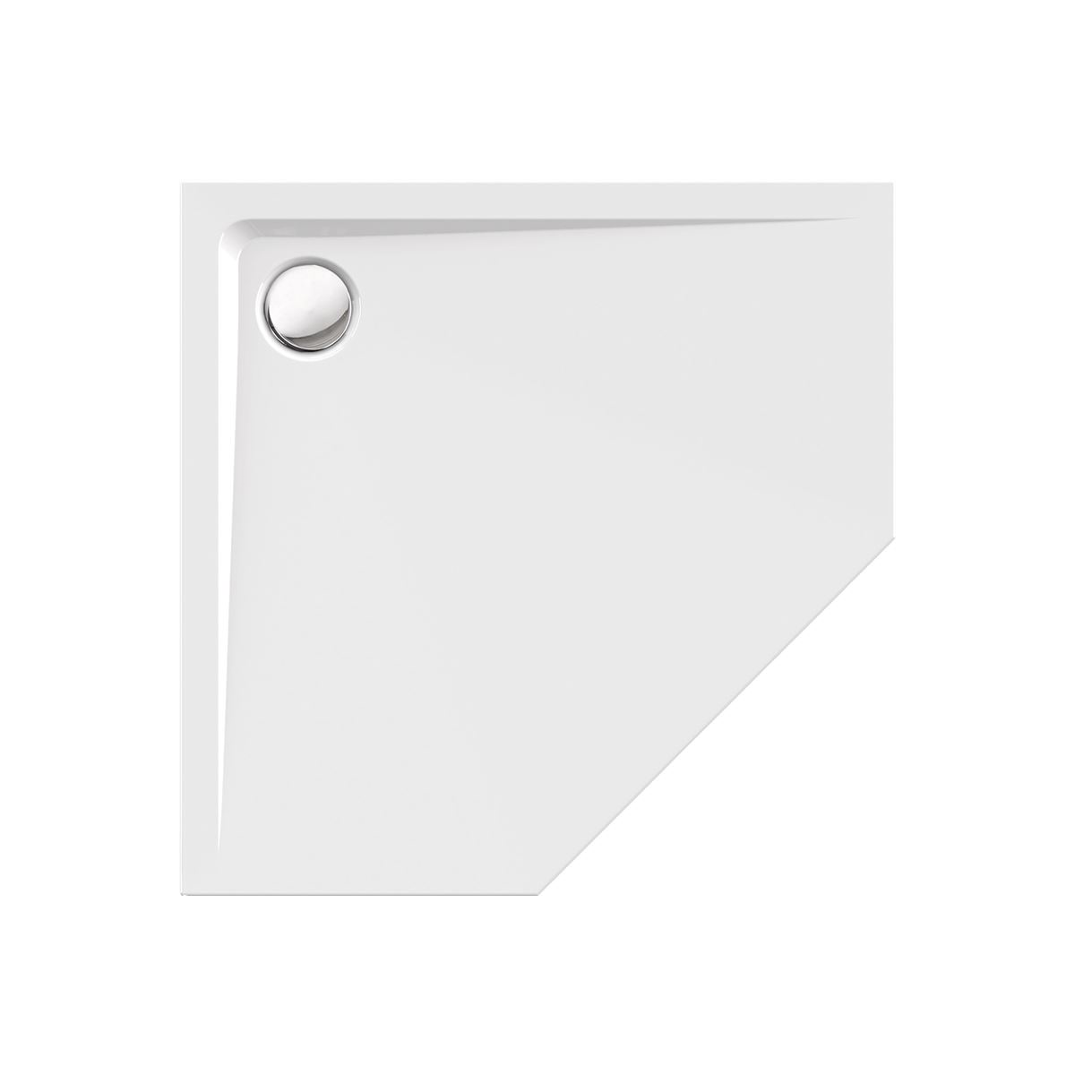 5-Eckduschwanne Arenal F, 90 x 90 x 2,5 cm, weiß