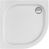 Viertelkreisduschwanne Ravenna R, 80 x 80 x 3,5 cm, weiß R50