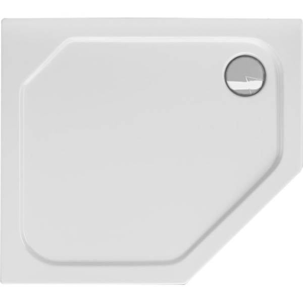 5-Eckduschwanne Asta F, 80 x 90 x 2,5 cm, weiß links