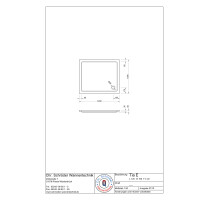 Rechteckduschwanne Tia Plus E, 120 x 100 x 3 cm, weiß
