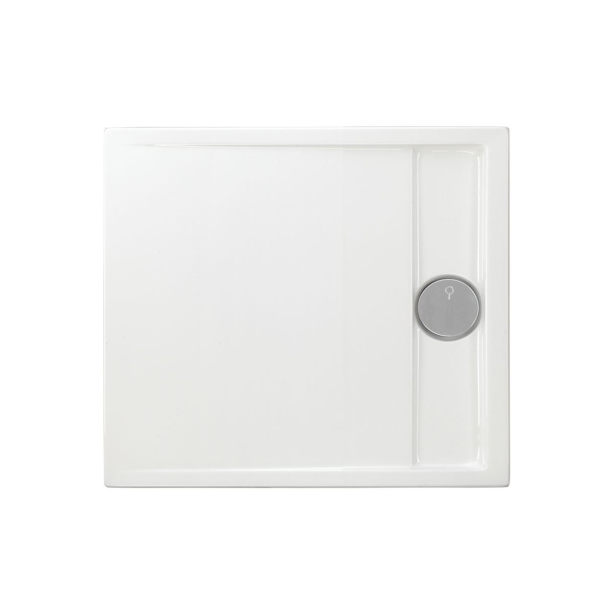Rechteckduschwanne Easytray E, 90 x 80 x 2,5 cm, weiß
